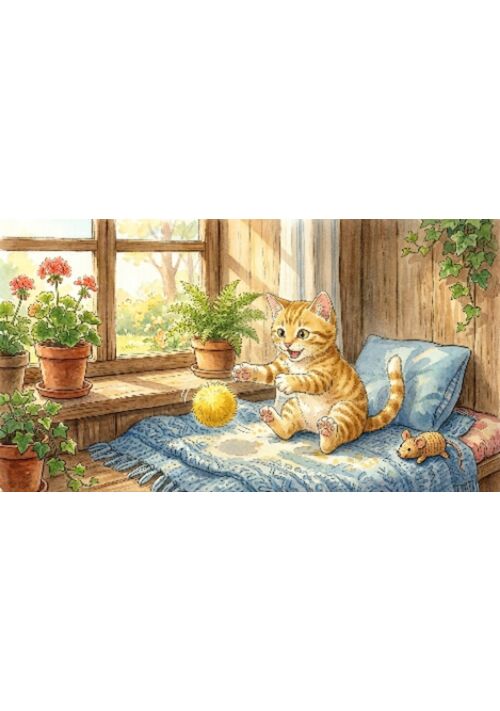 こねこの　のりおの　しあわせないちにち