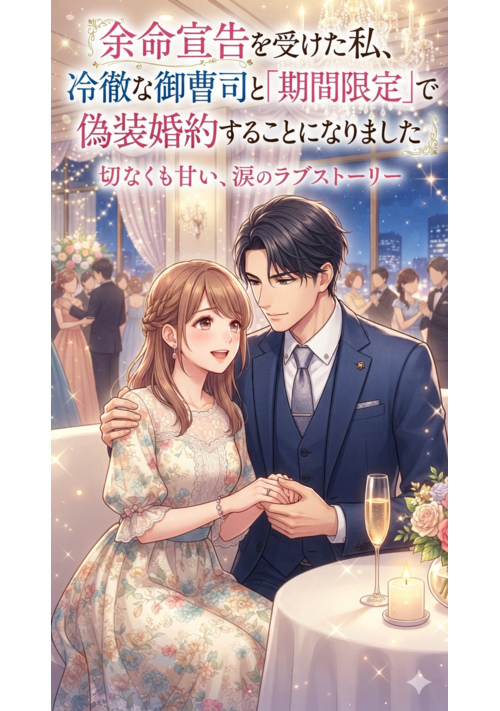『余命宣告を受けた私、冷徹な御曹司と「期間限定」で偽装婚約することになりました』（Airi） 表紙