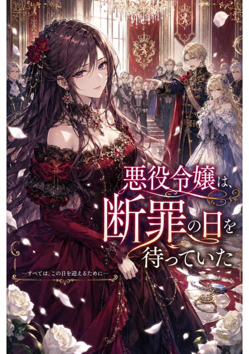 『悪役令嬢は、断罪の日を待っていたー 正義を信じた王子から、物語を奪った悪役令嬢』（sisisi） 表紙
