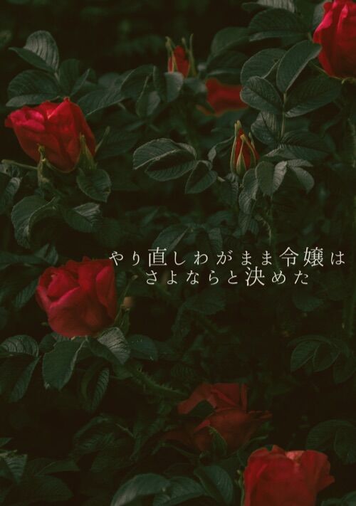 やり直しわがまま令嬢はさよならと決めた 表紙