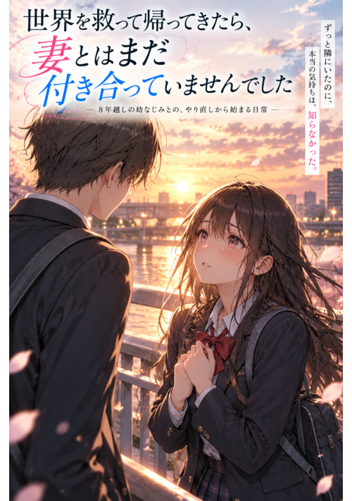 『世界を救って帰ってきたら、妻とはまだ付き合っていませんでした』（白川） 表紙