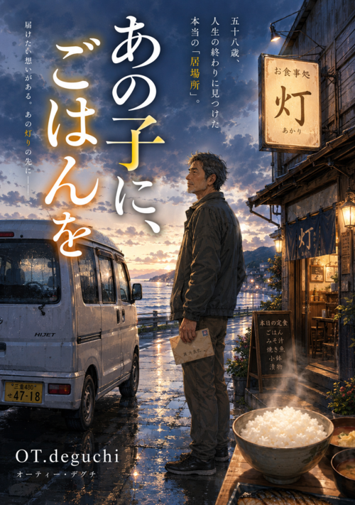 『あの子に、ごはんを 〜元作業療法士が亡き利用者の手紙を届ける旅〜』（OT.deguchi） 表紙