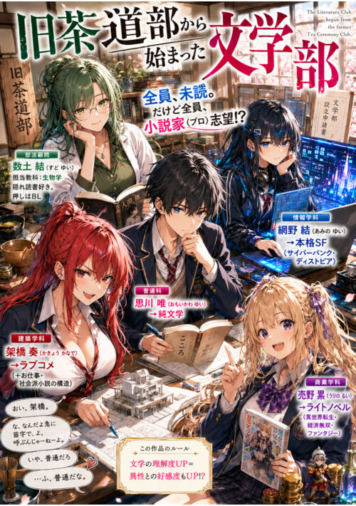 「旧茶道部から始まった文学部」