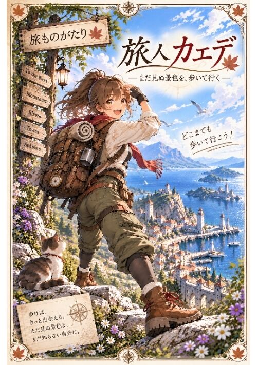 『旅ものがたり　〜旅人・カエデ〜』（EDGE-mzk） 表紙
