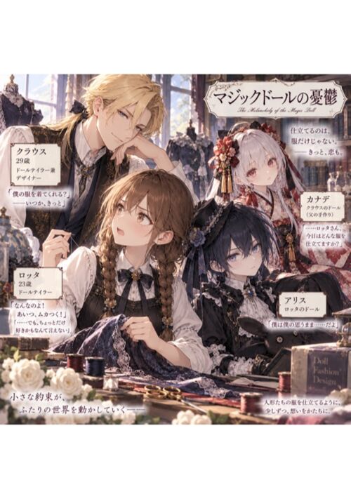 『マジックドールの憂鬱』（上野 まきえ） 表紙