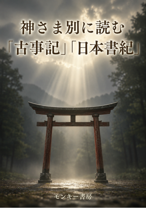 『神さま別に読む「古事記」「日本書紀」』（モンキー書房） 表紙