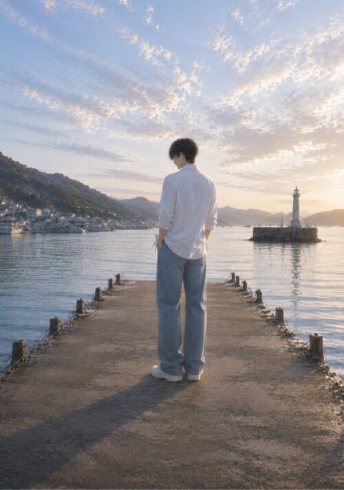 やさしい風の吹く街で〜謎の美青年、海に落ちる〜