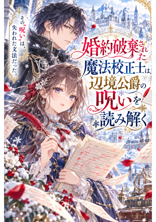『婚約破棄された魔法校正士は、辺境公爵の呪いを読み解く』　～王宮の魔法に赤字を入れていた私を「誤字を直すだけの無能」と追い出したようですが、
