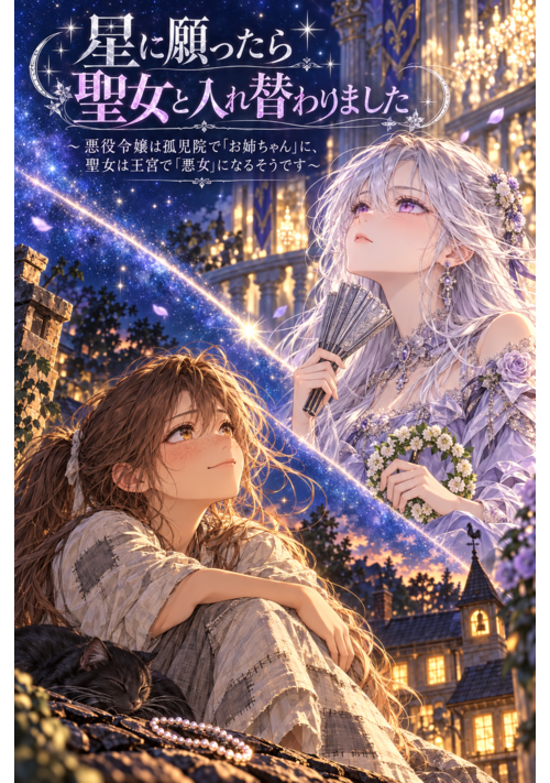 星に願ったら聖女と入れ替わりました ～悪役令嬢は孤児院で「お姉ちゃん」に、聖女は王宮で「悪女」になるそうです～ 