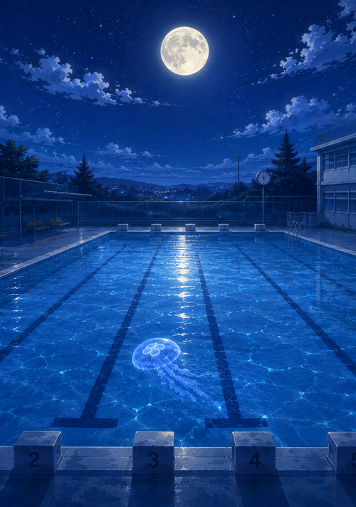 『プールに写る海月』（畝澄ヒナ） 表紙