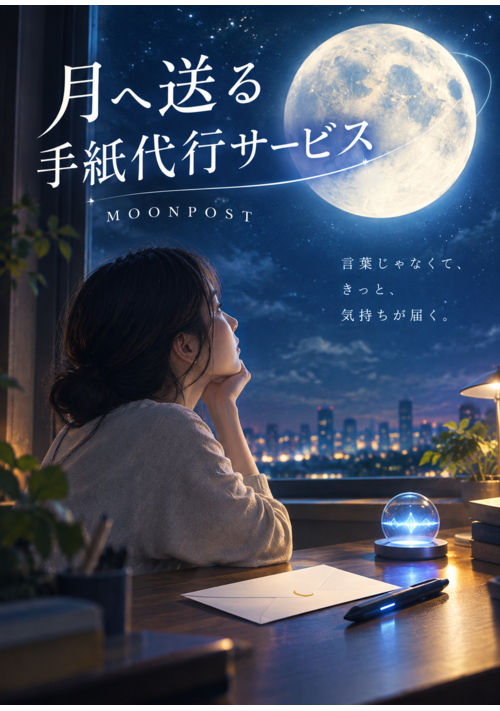 『月へ送る手紙代行サービス』（ツチネコ） 表紙