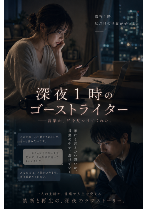 『深夜1時のゴーストライター』（山田森湖） 表紙