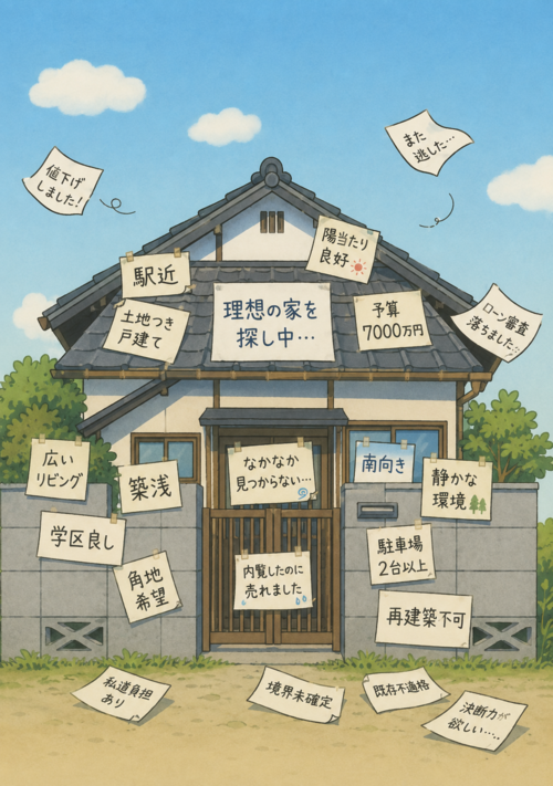 【不動産】探しているのに無いじゃない～時間をかけ血眼で探しながら、たくさんの有給とお金を無駄にして学んだ家探し～【実録】