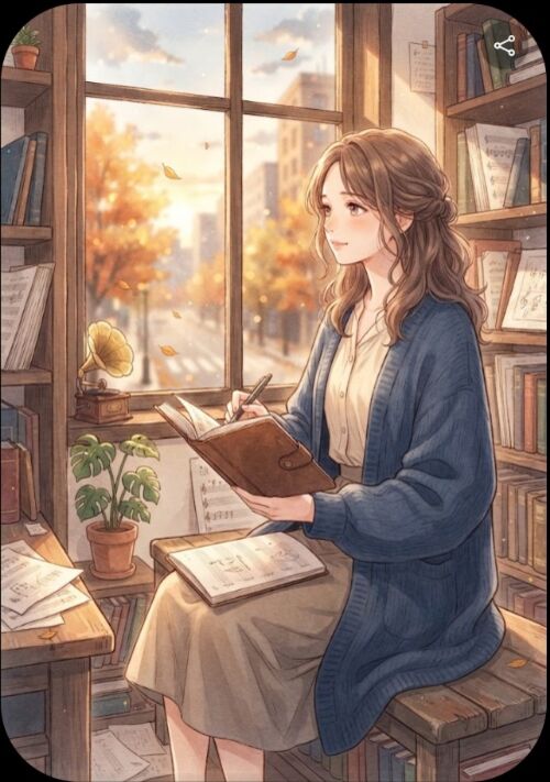 『メロディーの余白に』（佐倉詩乃） 表紙