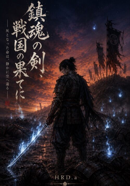 『鎮魂の戦旗【改稿版】』（HRD.a） 表紙