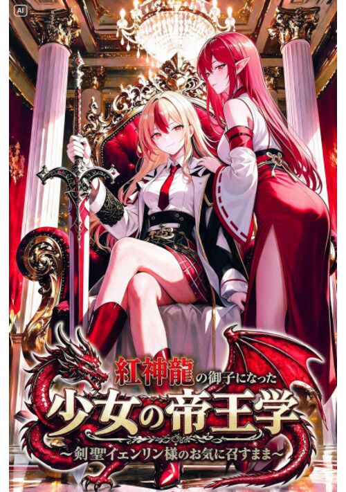 紅神龍の御子になった少女の帝王学 ～剣聖イェンリン様のお気に召すまま～ 表紙
