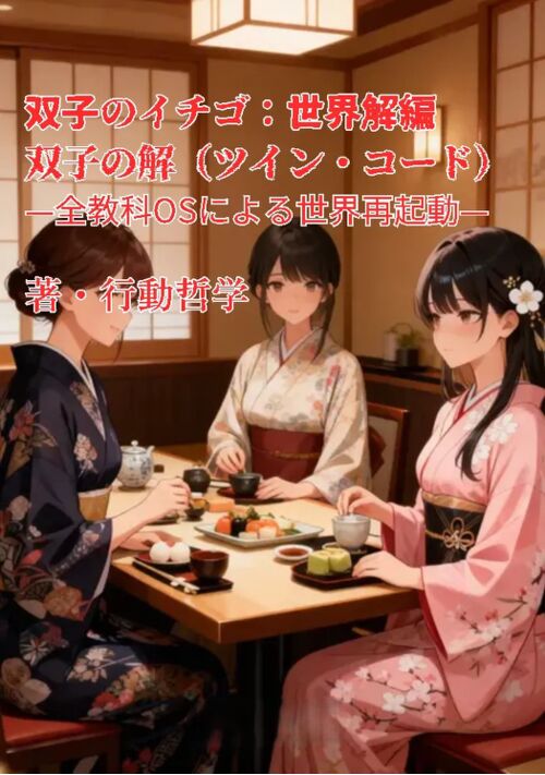 『双子のイチゴ：世界解編『双子の解（ツイン・コード） —全教科OSによる世界再起動—』』（行動哲学） 表紙