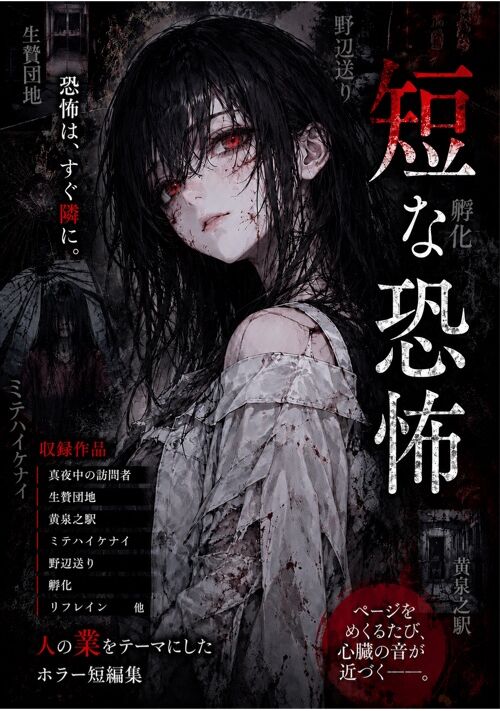 短な恐怖（怖い話　短編集） 表紙