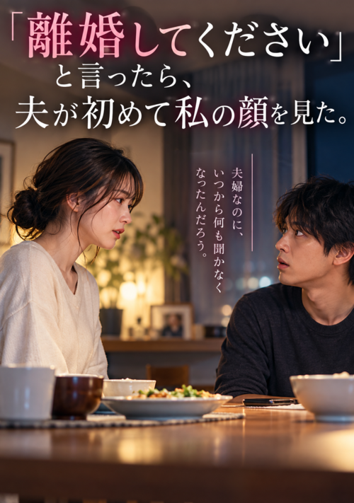 『「離婚してください」と言ったら、夫が初めて私の顔を見た。』（よみなぎ） 表紙