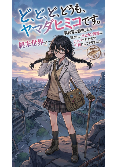 ど、ど、ど、どうも、ヤマダヒミコです。異世界に転生したら終末世界で騒がしいモヒカン野郎にナンパされたので干物にしてやりました。