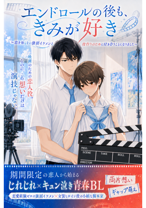 【完結】エンドロールの後も、きみが好き　〜恋を知らない強面イケメンと、役作りのために付き合うことになりました〜
