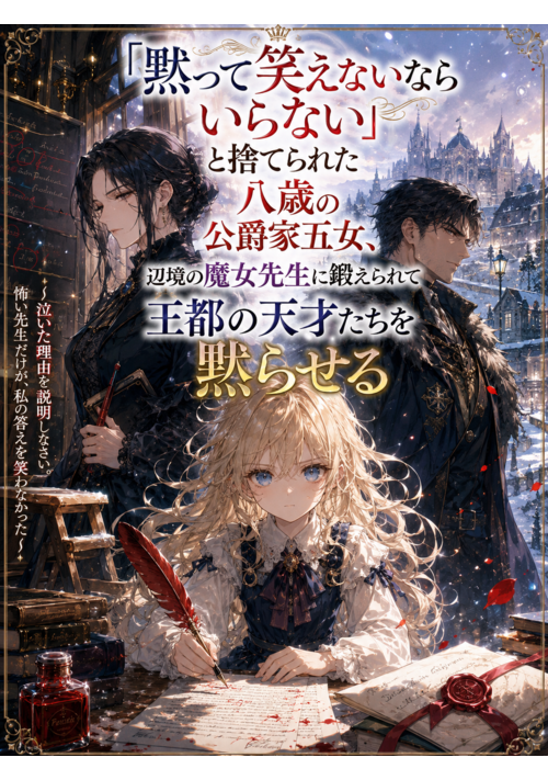 「黙って笑えないならいらない」と捨てられた八歳の公爵家五女、辺境の魔女先生に鍛えられて王都の天才たちを黙らせる 表紙