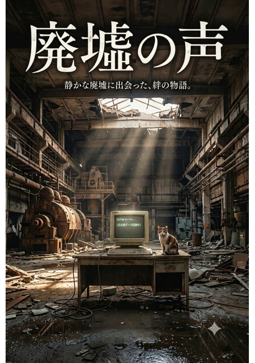 『【短編051】 廃墟の声：消えゆくAIと、来ることをやめなかった男の話』（マチャオ (Machao)） 表紙