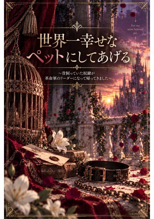 『『世界一幸せなペットにしてあげる』 ～昔飼っていた奴隷が革命軍のリーダーになって帰ってきました～』（雫月夜） 表紙