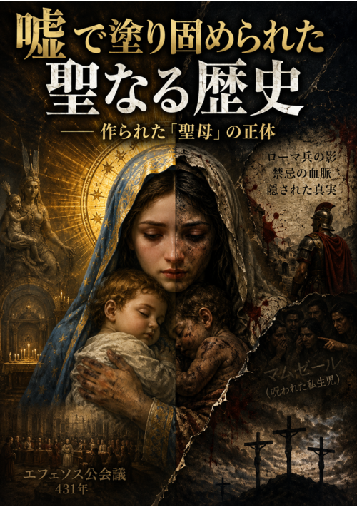 『ドキュメンタリー：嘘で塗り固められた聖なる歴史 ―― 作られた「聖母」の正体』（サイバー五郎） 表紙