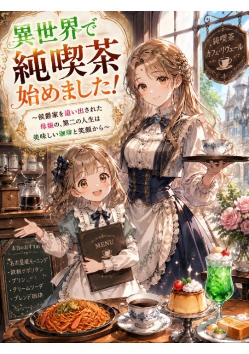 異世界で純喫茶始めました！～侯爵家を追い出された母娘の、第二の人生は美味しい珈琲と笑顔から～