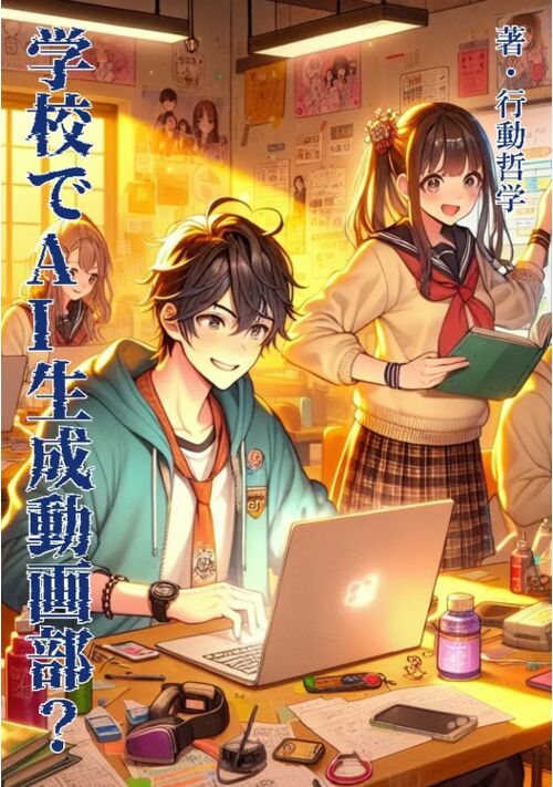 『学校でAI生成動画部？』（行動哲学） 表紙