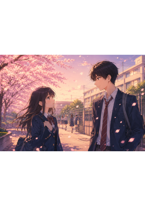 『君と、桜色の放課後』（真田誠） 表紙