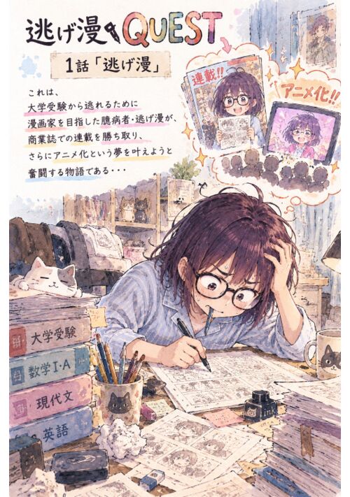 逃げ漫✑QUEST　アニメ化への旅路