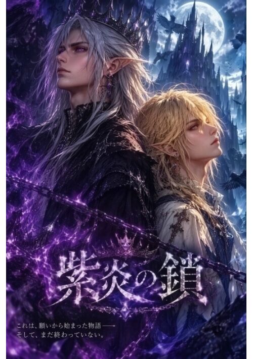 紫炎の鎖 ―名付けた小さな悪魔は、やがて私の隣に立った―