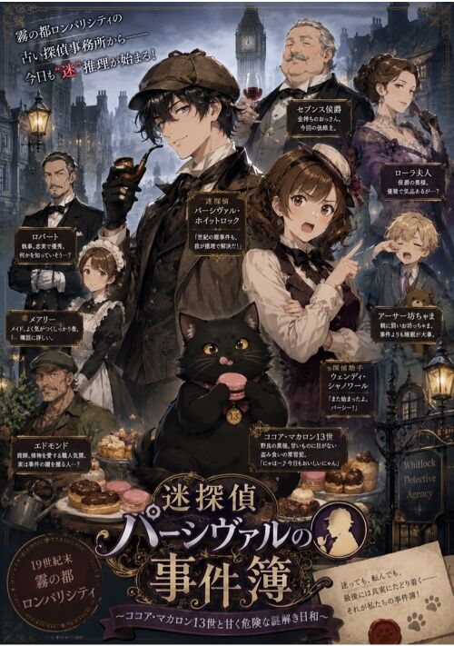 『迷探偵パーシヴァルの事件簿』（上野 まきえ） 表紙