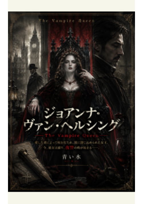 『ジョアンナ・ヴァン・ヘルシング ――The Vampire Queen』（青い水） 表紙