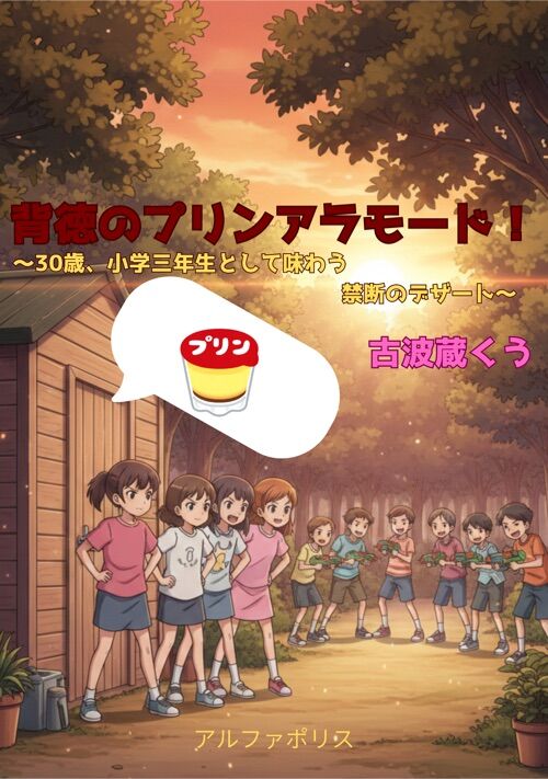 『背徳のプリンアラモード！～30歳、小学三年生として味わう禁断のデザート～』（古波蔵くう） 表紙