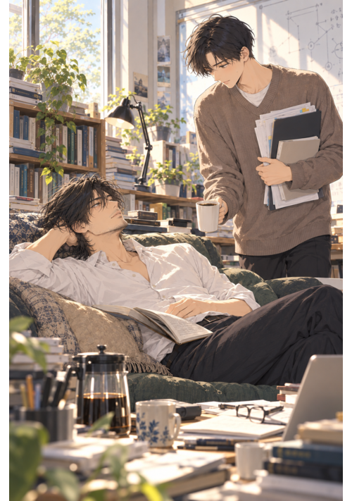 『【短編BL】教授と僕の日常』（香澄京耶） 表紙