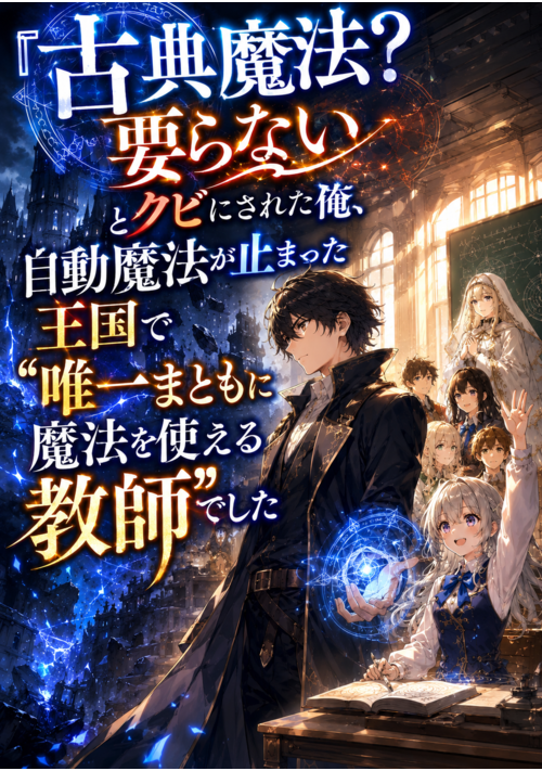『古典魔法？　要らない』とクビにされた俺、自動魔法が止まった王国で“唯一まともに魔法を使える教師”でした