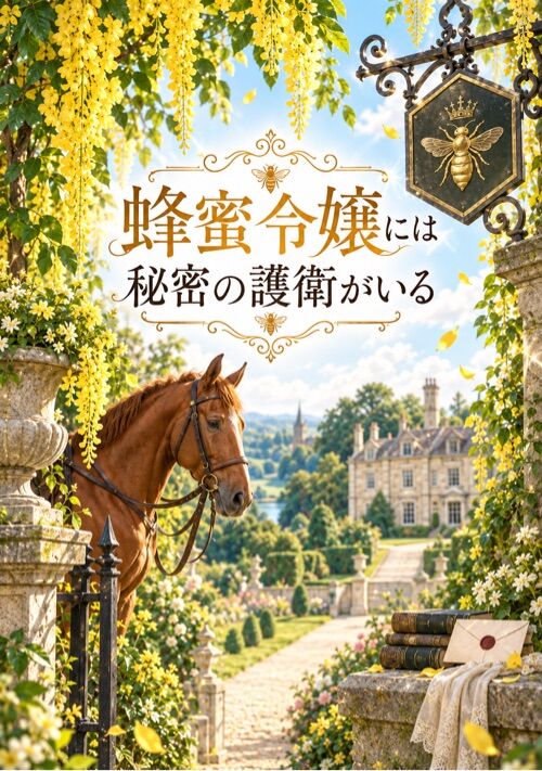 蜂蜜令嬢には秘密の護衛がいる 表紙