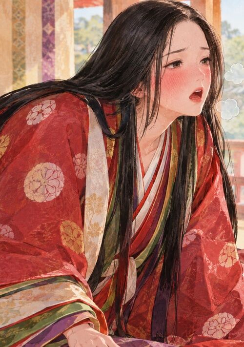 月明かり、黒髪、艶かしい肢体ーー恋多き美女、小野小町ーー 表紙