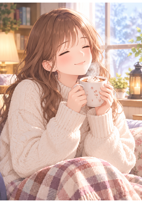 『雨の日に、あなたと飲むココア』（新堂　鈴杏子） 表紙