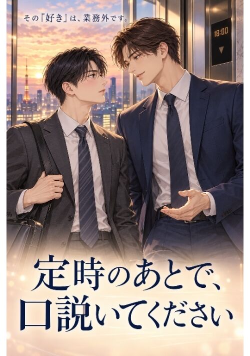 『『定時のあとで、口説いてください』』（クタコンドリア） 表紙