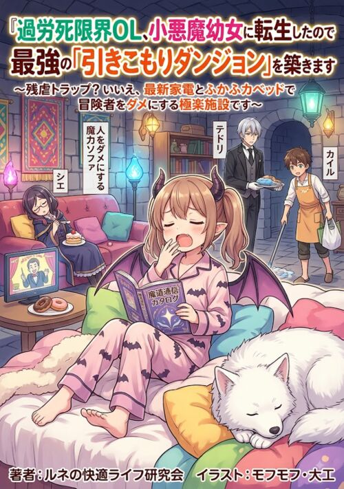 過労死限界OL、小悪魔幼女に転生したので最強の「引きこもりダンジョン」を築きます ～残虐トラップ？いいえ、最新家電とふかふかベッドで冒険者を