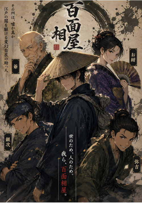 『百面相屋』（すずなり。） 表紙