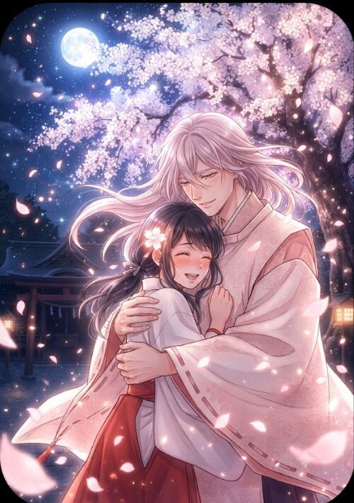 神様が恋をした夜は、季節外れの桜が咲く 表紙