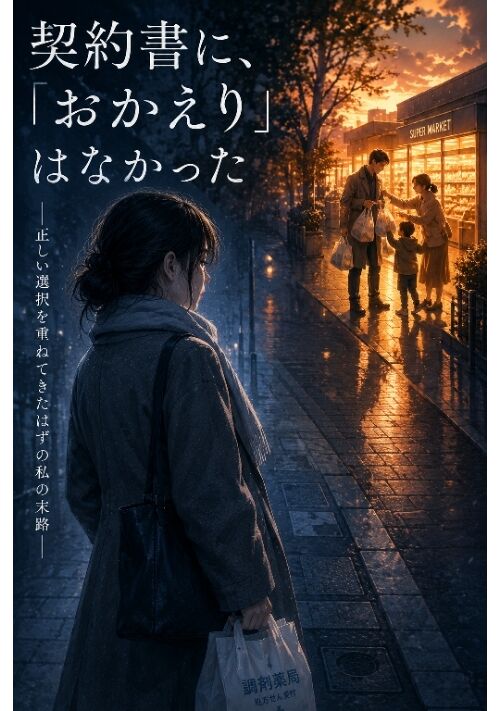 『契約書に、「おかえり」はなかった
ー正しい選択を重ねてきたはずの私の末路ー』（aya） 表紙