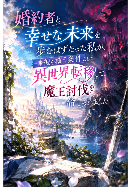 短編：婚約者と幸せな未来を歩むはずだった私が、彼を救う条件として異世界転移して魔王討伐を命じられました）