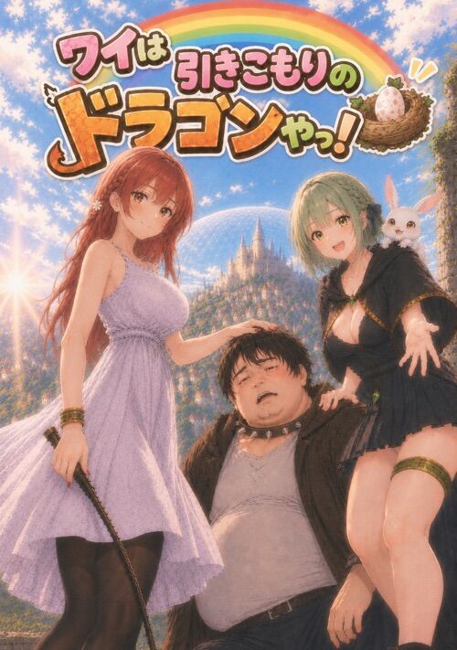 ワイは引きこもりのドラゴンやっ！　〜《ネットの神》阿久津龍二(40)、異世界で女の子に飼われながら、自分の居場所を探す〜