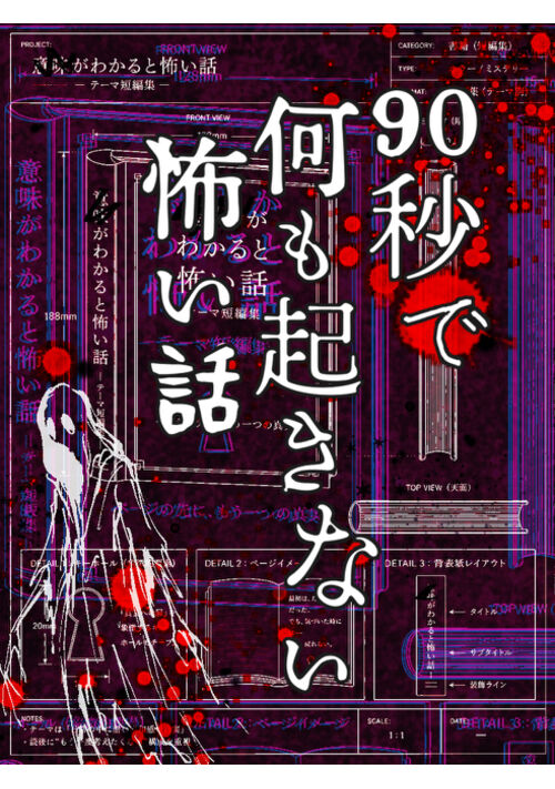『90秒で何も起きない、怖い話』（ヨウトユミ） 表紙